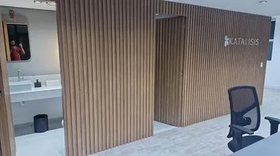 Escritório Av. Paulista: mural detalhe