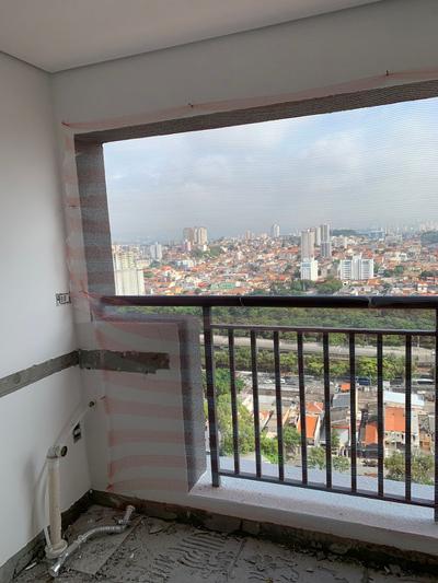 Vila Matilde — sala antes, obra bruta